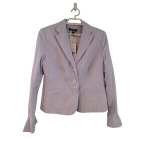 Lauren Ralph Lauren nwt blazer jacket womens 12 pinstriped bell sleeve